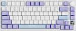 Ajazz AK820 Pro Hot-Swap Gaming Keyboard 75% with RGB lighting (English US) White/Purple