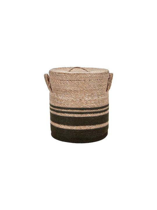 House Doctor Laundry Basket Wicker with Cap