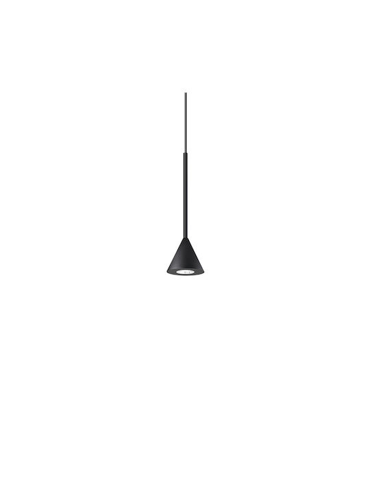Ideal Lux Archimede Κρεμαστό Φωτιστικό Μονόφωτο Μαύρο