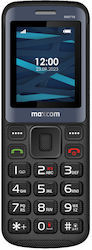 MaxCom MM718L Single SIM Κινητό με Κουμπιά Μαύρο