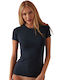 Women's Short Sleeve T-Shirt Navy Blue