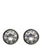 Tribute Men's Earrings made of Silver with Stones