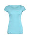 Salewa Women's Athletic T-shirt Fast Drying Polka Dot Light Blue