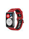 Two-color Armband Silikon Rot (Huawei Watch Fit)