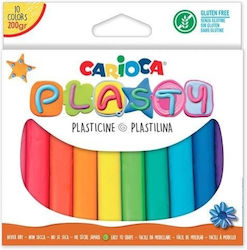 Carioca Plasticines Set X 6 for 3+ Years, 10pcs 12655