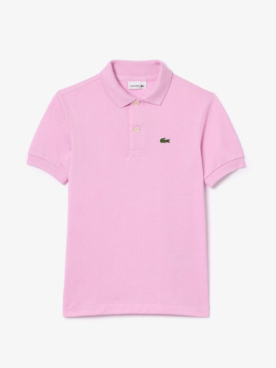 Lacoste Kids' Polo Short Sleeve Light Pink