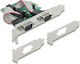 DeLock DeLock PCIe Karte Mit 2 RS232 DB9 Seriellen Anschlüssen
