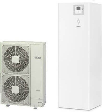 Hitachi Αντλία Θερμότητας 10.4kW Τριφασική 60°C Split
