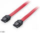Equip 7 pini SATA III - 7 pini SATA III Cablu 100cm Roșu (111901)