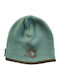 Beanie Γυναικείος Reversible Σκούφος Πλεκτός σε Τιρκουάζ χρώμα