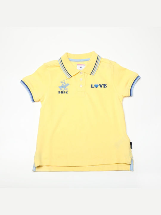 Beverly Hills Polo Club Kids Polo Short Sleeve Yellow