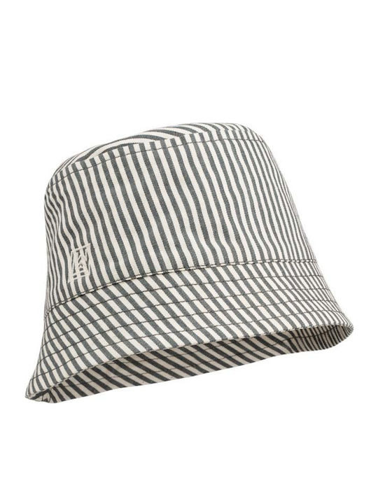 Liewood Kids' Hat Bucket Fabric Stripe Whale Blue