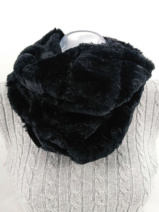 Women's Fur Neck Warmer Black