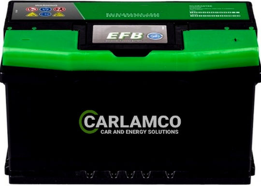 Carlamco Batterie Auto mit Kapazität 80Ah Start/Stopp
