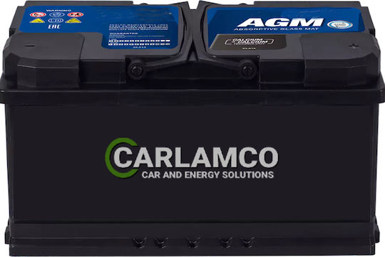 Carlamco Batterie Auto mit Kapazität 80Ah Start/Stopp
