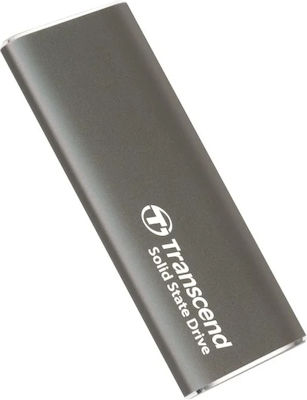 Transcend Esd265c 2TB USB 3.2 SSD Stick mit Verbindung USB-C Gray