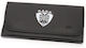 Lederne Tabaktasche in mit Verschluss BLACK Authentic