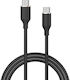 Devia Ec632 USB 2.0 Cable USB-C Male - USB-C 60W PD Black 1.2m