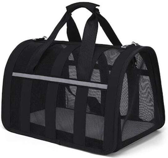 Value Imports Handtasche für Hunde / Katzen Schwarz L45xB28xH25cm.