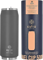 Estia Travel Cup Save the Aegean 500ml Fjord Grey Estia Travel Cup Save the Aegean 500ml Fjord Grey