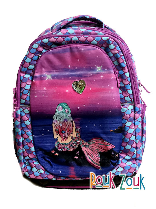 Polo Peak School Bag Backpack Elementary, Elementary in Purple color 2024