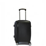 Ormi Cabin Travel Bag Hard Black with 4 Wheels Height 52cm