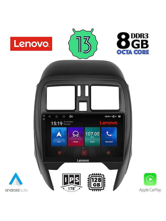 Lenovo Sistem Audio Auto pentru Nissan Micra 2014-2017 (Bluetooth/USB/WiFi/GPS) cu Ecran Tactil 9"