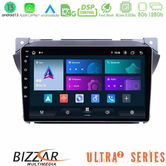 Bizzar Sistem Audio Auto pentru Suzuki Înălțime Nissan Pixo 2009-2013 (Bluetooth/USB/WiFi/GPS/Apple-Carplay/Android-Auto) cu Ecran Tactil 9"
