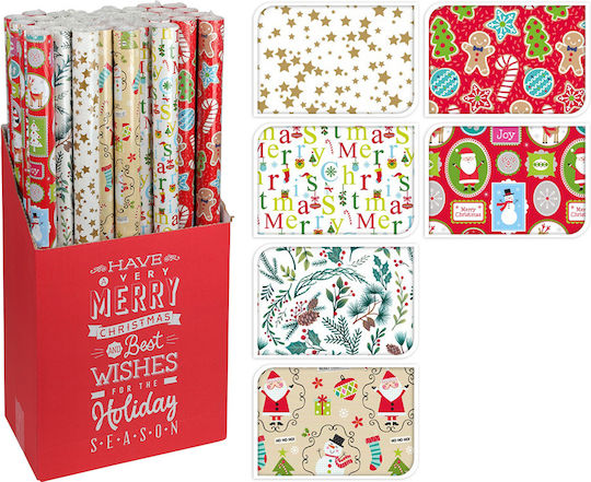Weihnachtliches Einwickelpapier für Geschenk 70cm Verschiedene Designs