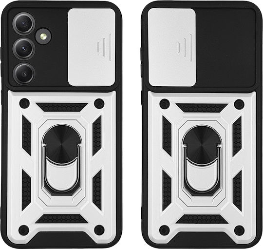 Sonique Galaxy Back Cover Silicon / Plastic Argintiu (Samsung Galaxy A35 5G)