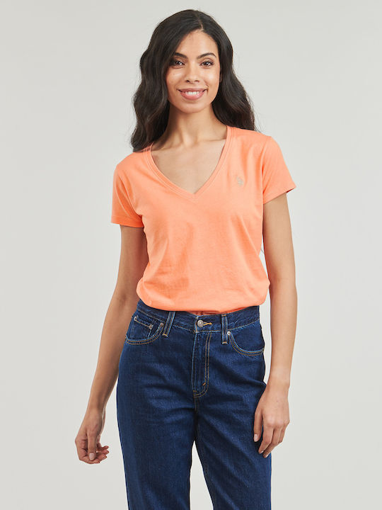 U.S. Polo Assn. Damen T-Shirt Orange