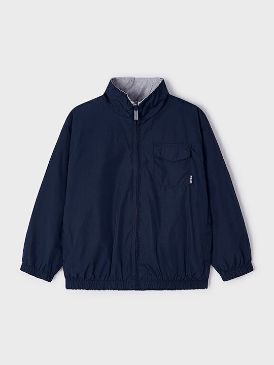Kids' Casual Jacket Windproof Double Sided Navy Blue