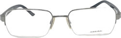 Burberry Männlich Metallisch Brillenrahmen Gray BE1098 1003
