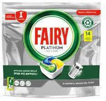 Fairy Platinum All In One 14 Κάψουλες Πλυντηρίου Πιάτων με Άρωμα Λεμόνι