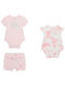 Guess Set Baby Strampler mit Shorts Rosa