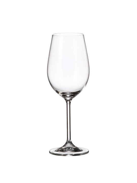 Bohemia Colibri Set Glasses for White Wine Crystal Goblet 350ml 6 Pieces