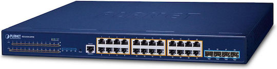Planet SGS-6310-24P4X Managed L3 PoE+ Switch με 24 Θύρες Gigabit (1Gbps) Ethernet και 4 SFP Θύρες