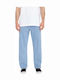 Modown Men's Jeans Pants with Relaxed Tapered Fit Light Vintage Indigo