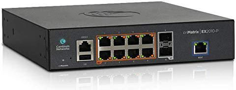 Cambium Networks CnMatrix EX2010-P Unmanaged L2 PoE Switch με 8 Θύρες Gigabit (1Gbps) Ethernet και 2 SFP Θύρες