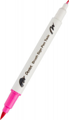 Pentel Brush Sign Pen Marker de Proiectare Pink