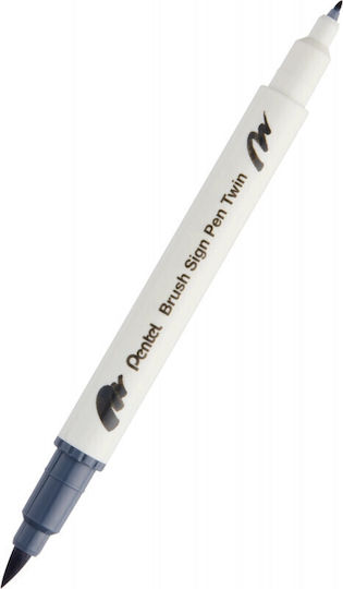 Pentel Brush Sign Pen Zeichenmarker Light Grey