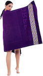 Purple Cotton Beach Towel 170x100cm