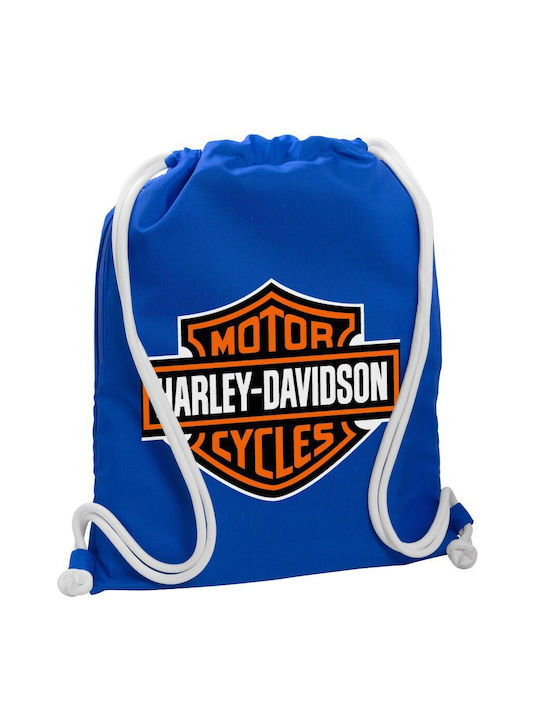 Koupakoupa Motor Harley Davidson Τσάντα Πλάτης Γυμναστηρίου Μπλε