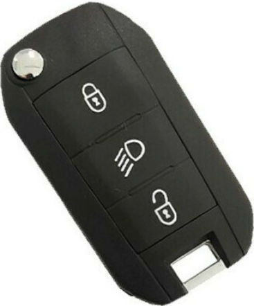Carcasă cheie auto cu lamă cu 3 butoane pentru Peugeot