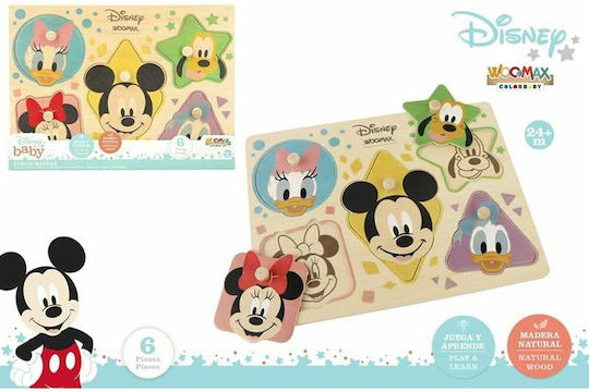 Kinder Steckpuzzle für 2++ Jahre 6pcs Disney