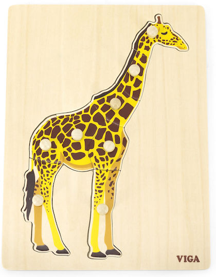 Ξύλινο Παιδικό Puzzle Σφηνώματα 8pcs Viga Toys