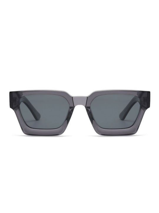 Hanok Sunglasses with Gray Plastic Frame and Gray Polarized Lens HNKA1439S-3