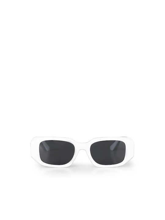 Solymar Sonnenbrillen mit Weiß Rahmen und Schwarz Linse 20876