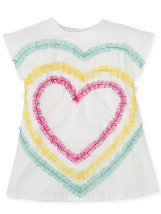 Agatha Ruiz De La Prada Παιδικό Φόρεμα Άσπρο