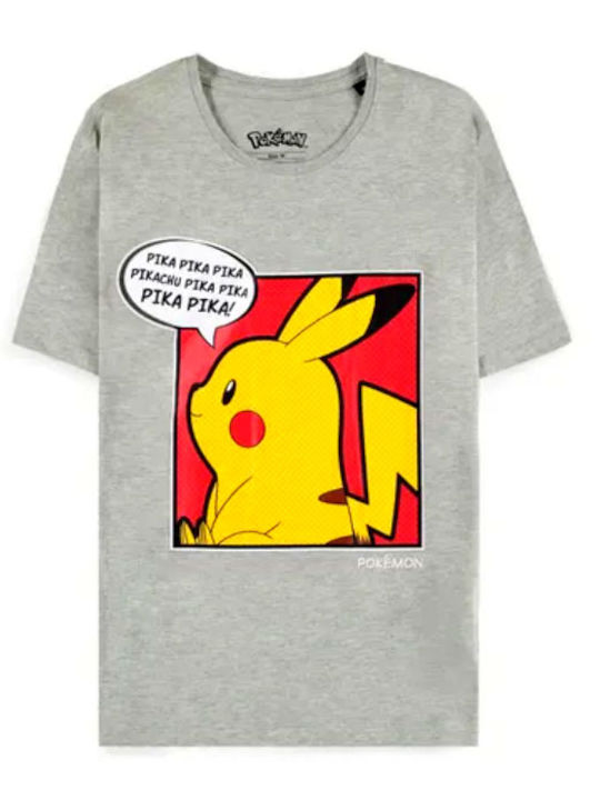 Difuzed T-shirt Pokemon Γκρι